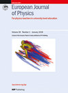 EUROPEAN JOURNAL OF PHYSICS雜志封面